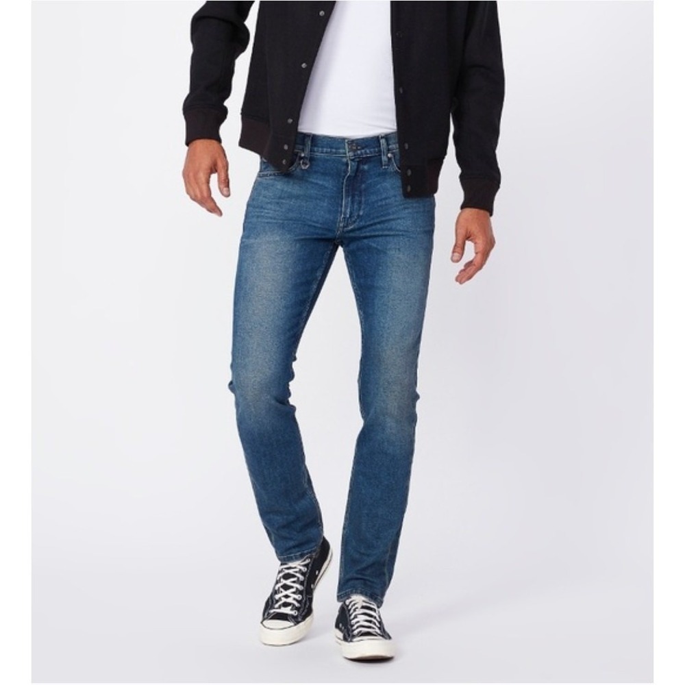 PAIGE Jeans Mens Size 30 Blue Briggs Denim Lennox Slim‎ Fit Mid Rise Cotton Slim